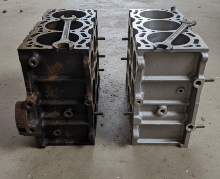 Cena złomu bloku silnika: Jak odróżnić blok aluminiowy od żeliwnego i przygotować go do skupu?